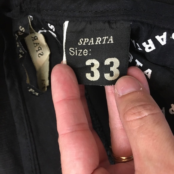 SPARTA DENIM JEANS Black Men’s Size 33 Button Fly *Hemmed*. - Picture 11 of 15